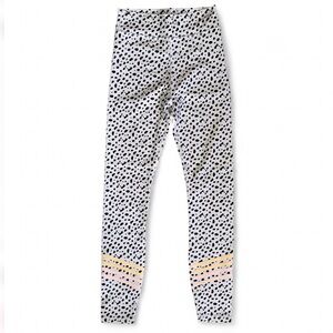 White Fox Sarahs Day Dalmatian Print Leggings Womens XS High Rise 26” Inseam